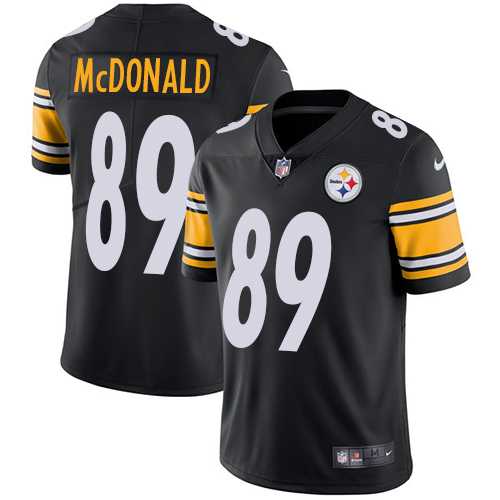 Men & Women & Youth Pittsburgh Steelers #89 Vance McDonald Black Vapor Untouchable Limited Stitched NFL Jersey->philadelphia eagles->NFL Jersey